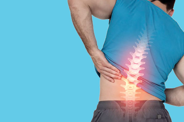 Athlete experiencing back pain