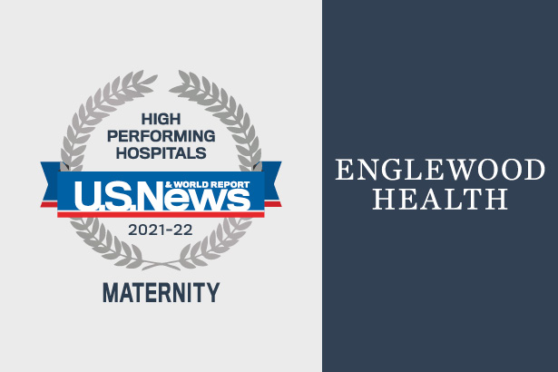 US News & World Report High Performing Hospitals Maternity 2021-2022 award badge