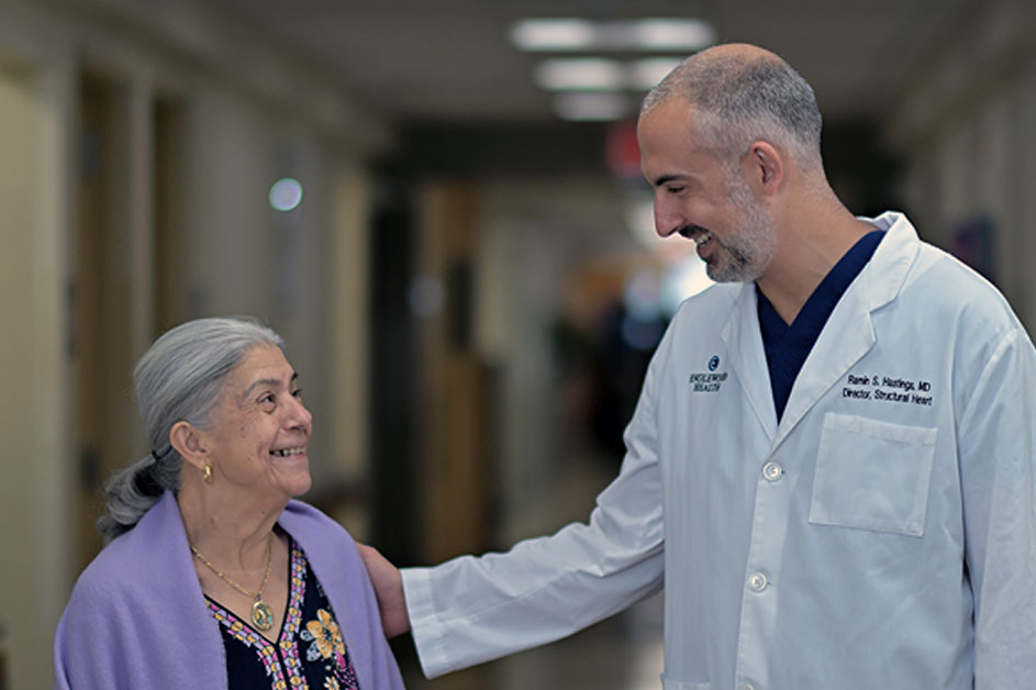 Dr. Hastings with patient