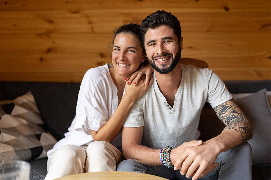 Portrait of a happy couple