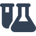 Laboratory vials icon