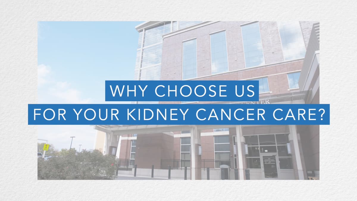 Play video now: Why Choose Englewood Health for Kidney Cancer